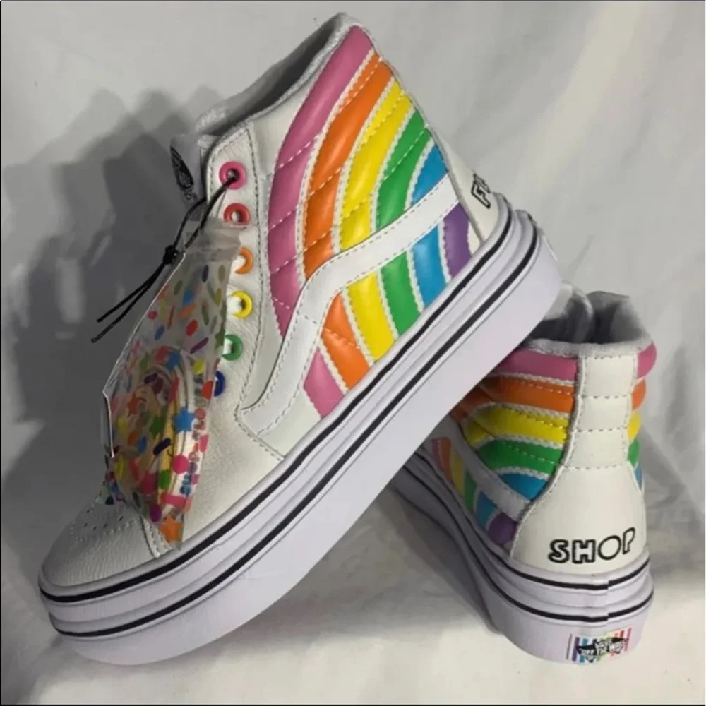 Vans Sk8 High Top Flour Shop Super Comfycush Platform Shoes RARE Limited Edition